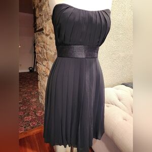 Elegant Black Pleated Dress